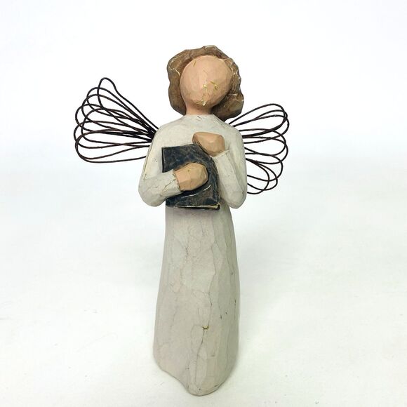 Vintage Willow Tree Angels Lot of 4 Susan Lordi Praying Holding Cat Book Braid - Picture 2 of 16